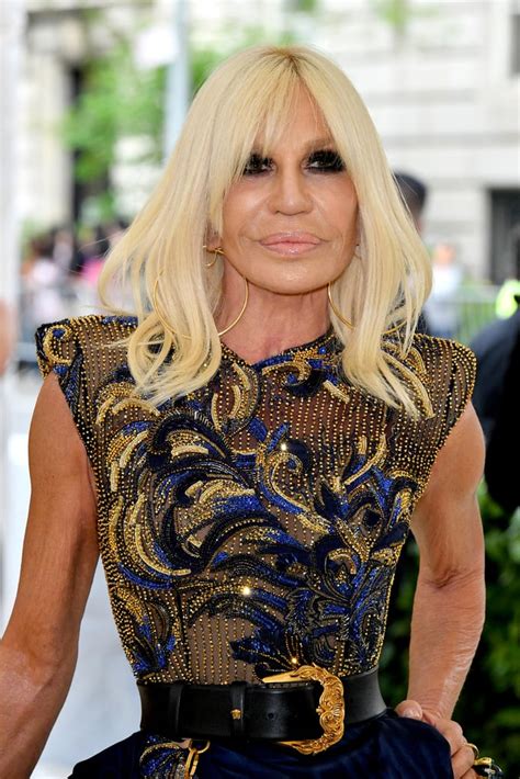 donatella versace long hair|donatella long hair.